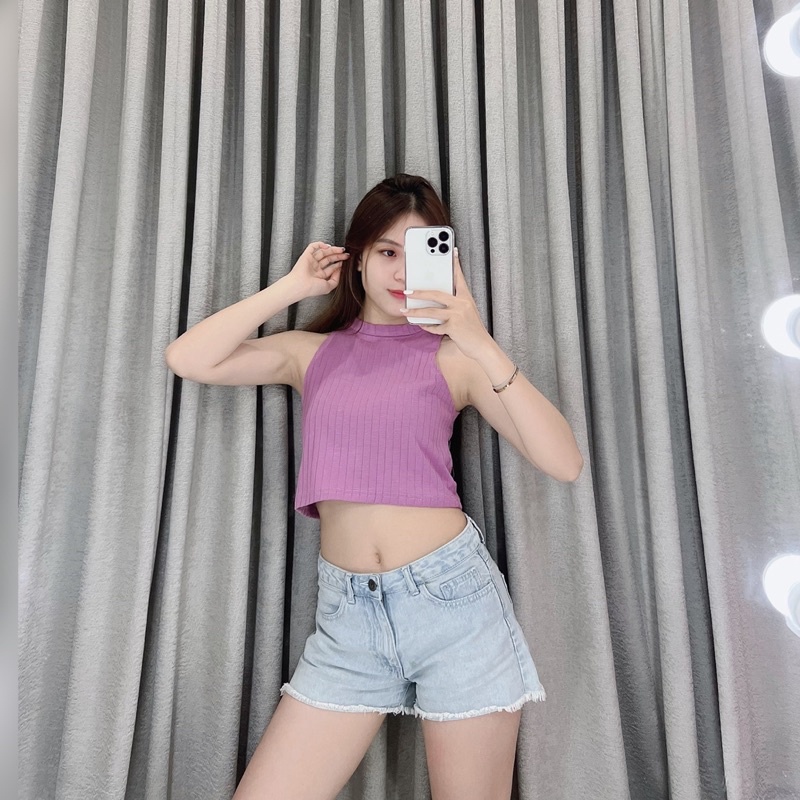 Crop tanktop korea halter 035 | Crop top korea halter