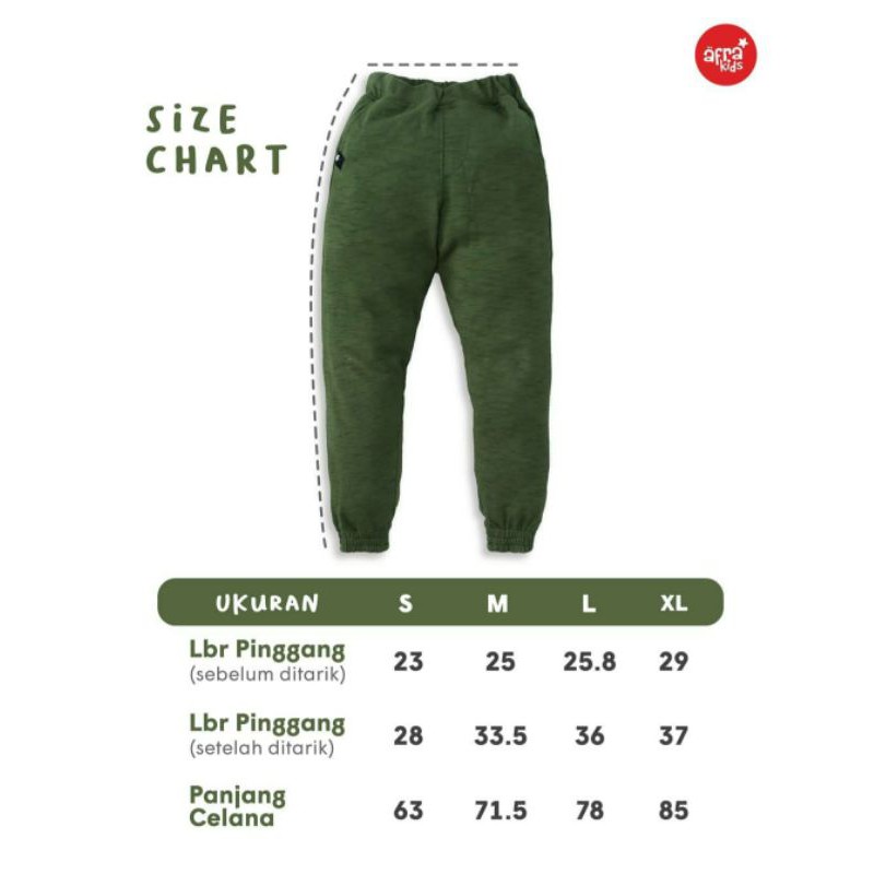 Joger Pants laki-laki by AfraKids 4-12 tahun CA003, CA004, CA005, CA006