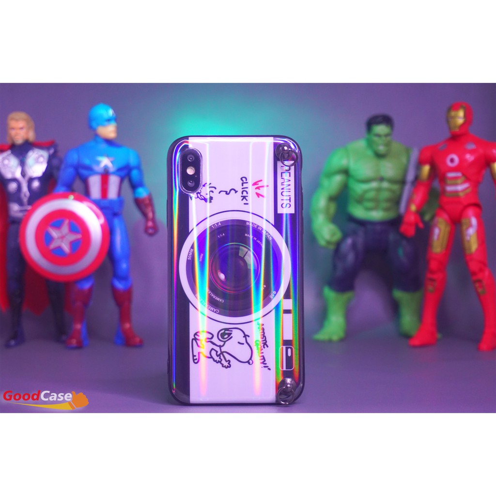 GoodCase -  Hard Case Xiaomi Redmi Note 9 | Note 9 Pro/ Max | Redmi 7A | 8A Motif Camera Plus Tali Hp Dan Popsocket