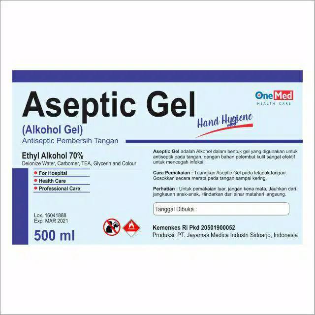 

(Isi 100) STICKER HAND SANITIZER ASEPTIC GEL READY !!!!