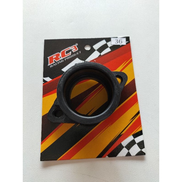 karet intake intek manipol rc3 karbu PWK 34 35 36 38 model baut/kuping