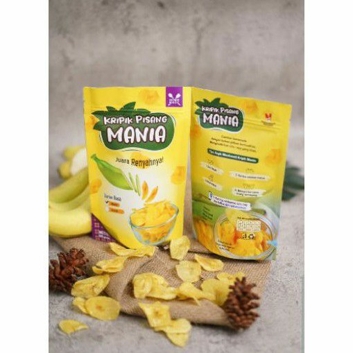 

KERIPIK PISANG MANIS GURIH KRIPIK MANIA KEMASAN PREMIUM