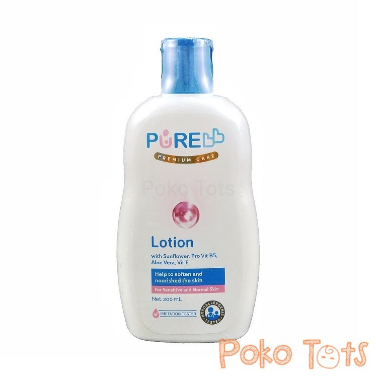 Pure Baby Lotion 200ml Kemasan Baru Pure BB WHS