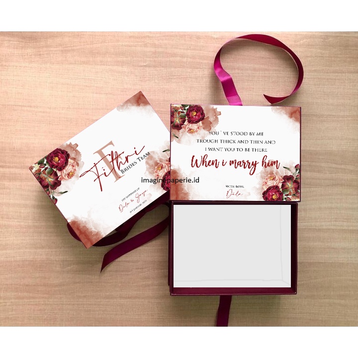 

Box bridesmaid CUSTOM ukuran XL (30X20X8)