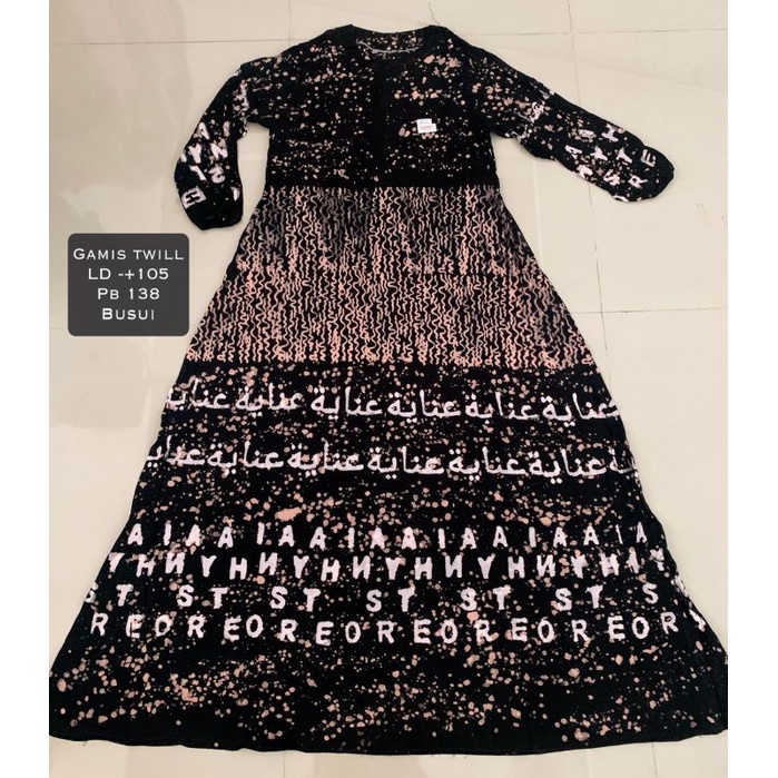 Gamis twill by inayah / Gamis twill ori / Gamis wanita