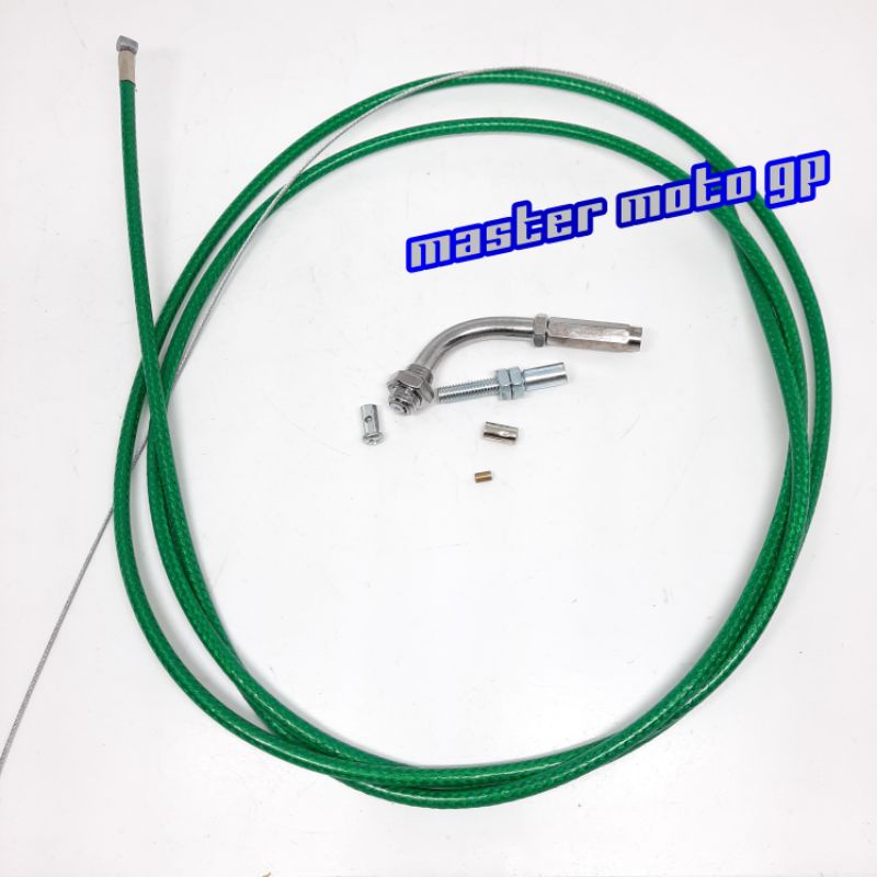 Tali Gas Spontan Serat thailand Domino Kabel gas serat 190cm Universal beat - nouvo - mio - xeon - nouvo - klx - vario - Rxking - Vixion - satria fu - cb - sonic - ninja