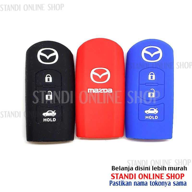 Kondom Kunci Silikon Remote Cover Smartkey Mazda CX5 CX9 Mazda 6