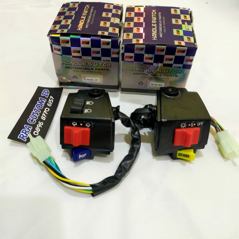 SAKELAR SAKLAR HOLDER KANAN KIRI SUZUKI RC RC100 RC 100 BRAVO