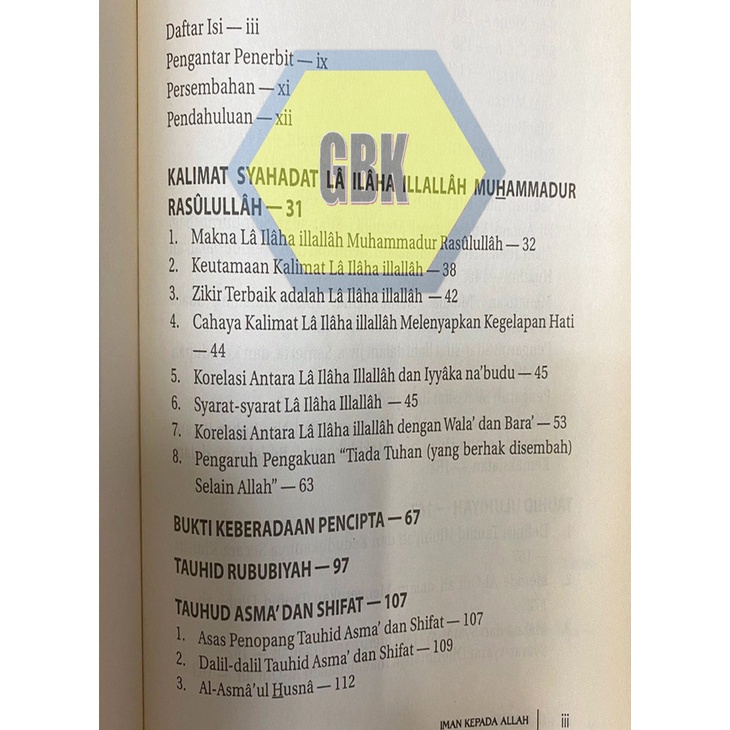 Buku Iman Kepada Allah - Penerbit Ummul Qura