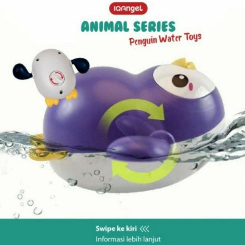 IQ ANGEL Penguin Water Toys Mainan Mandi Bayi  Kids Toys SNI Bath Toy