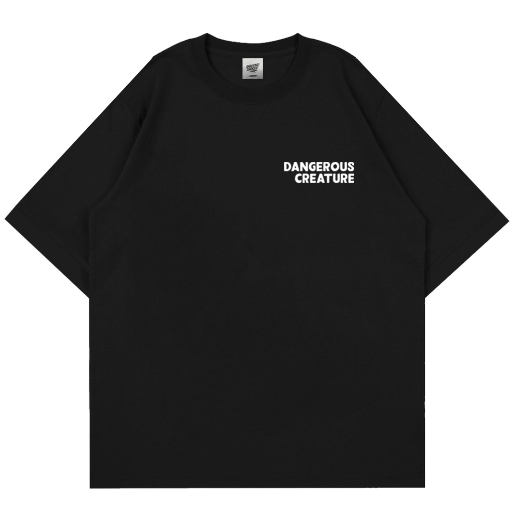 T-shirt | Oversize | Bearish | Black | Snackingchoices