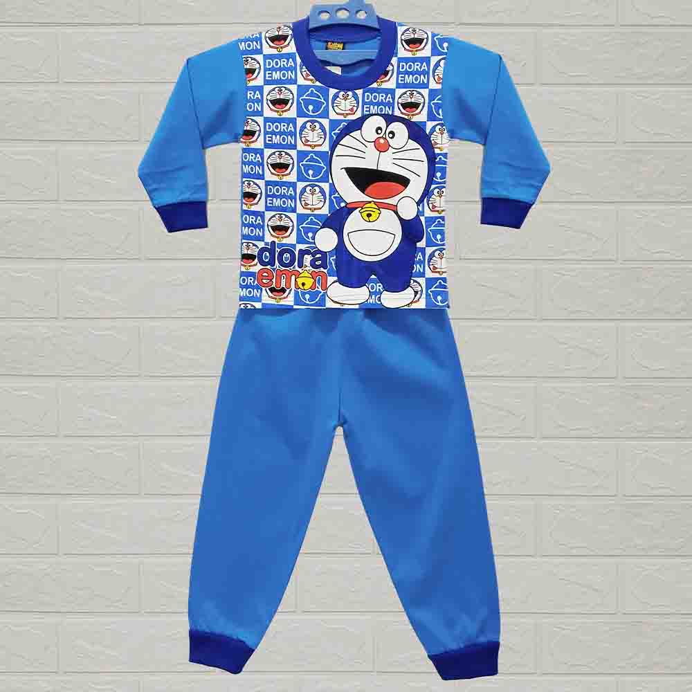 MKids88 - Baju Setelan KAOS Anak Perempuan Spongebob Doraemon