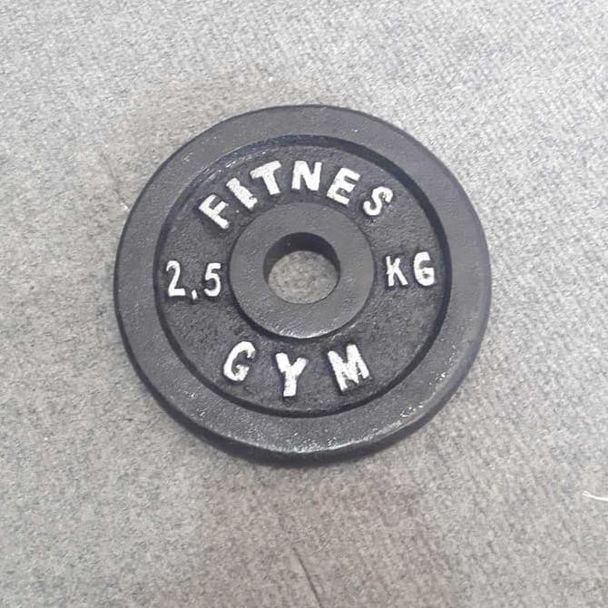 2,5KG PLATE DUMBEL BESI BLACKSTEEL BEBAN BARBEL DAMBEL DUMBELL