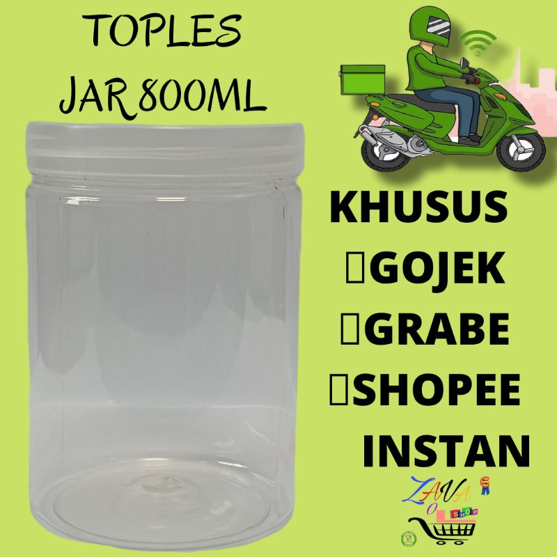 Toples Jar 800ml Toples Tabung 800ml Toples Kue 800ml