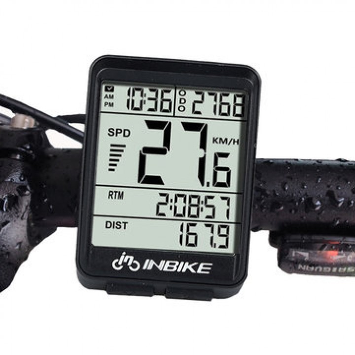 INBIKE IN321 Bicycle Waterproof LCD Odometer Speedometer Backlight