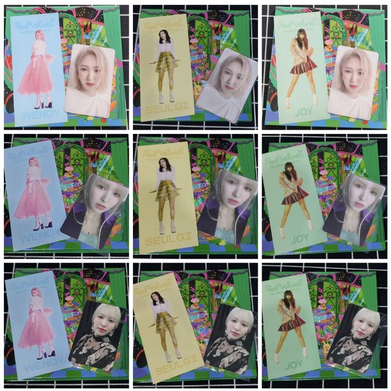 Red Velvet - FULLSET Irene Wendy Seulgi Joy Yeri Photocard (PC) The Reve Festival Finale Album Scrap