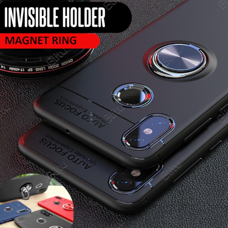 Autofocus Ring Magnet Soft Case  SAMSUNG J1 J2 J3 J4 J5 J6 J7 J8 Grand Prime Pro Plus Core Duo Ace