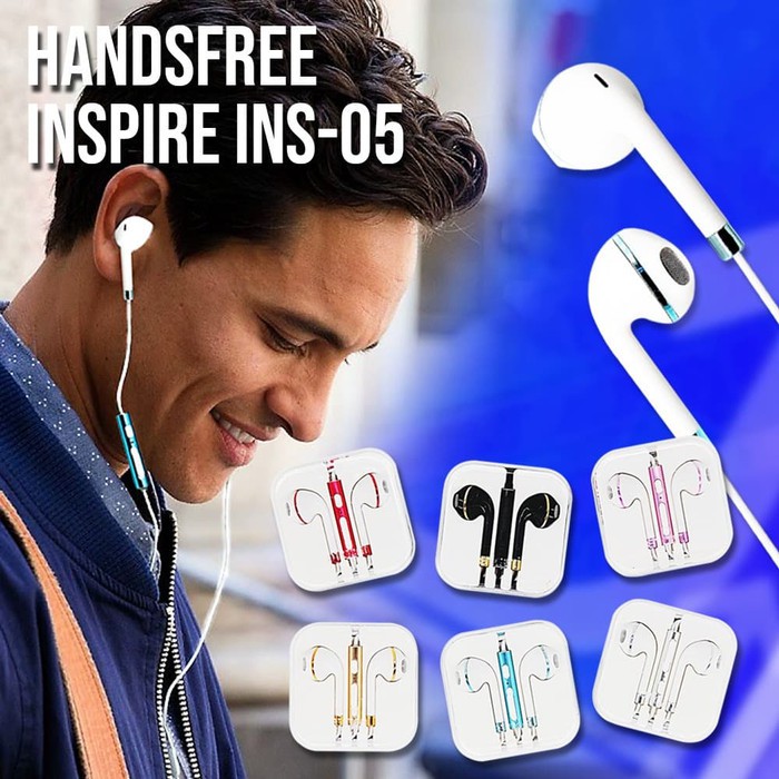 HANDSFREE HEADSET EARPHONE INSPIRE INS-05 MIC ON/OFF