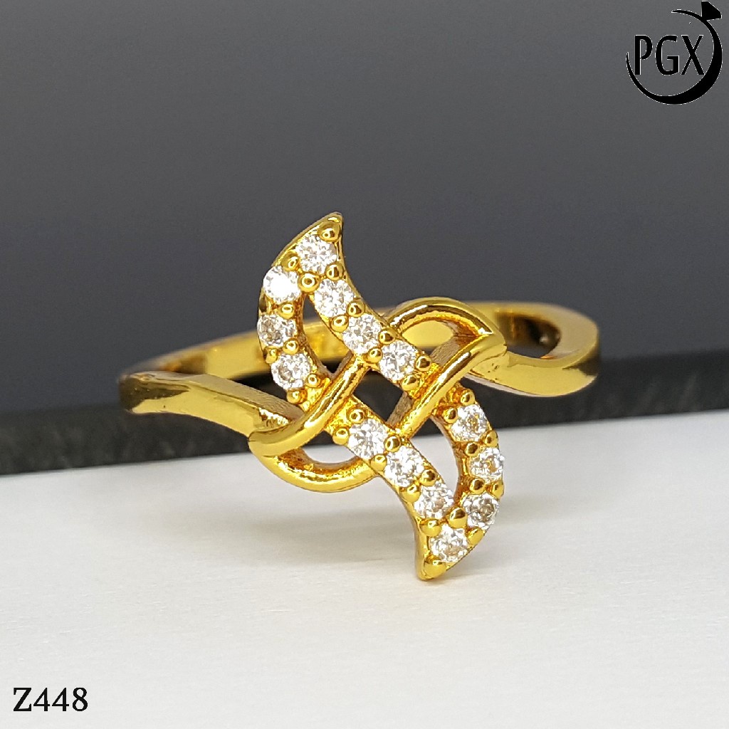 PGX Cincin Xuping Wanita Perhiasan Lapis Emas Aksesoris Fashion Premium - Z448