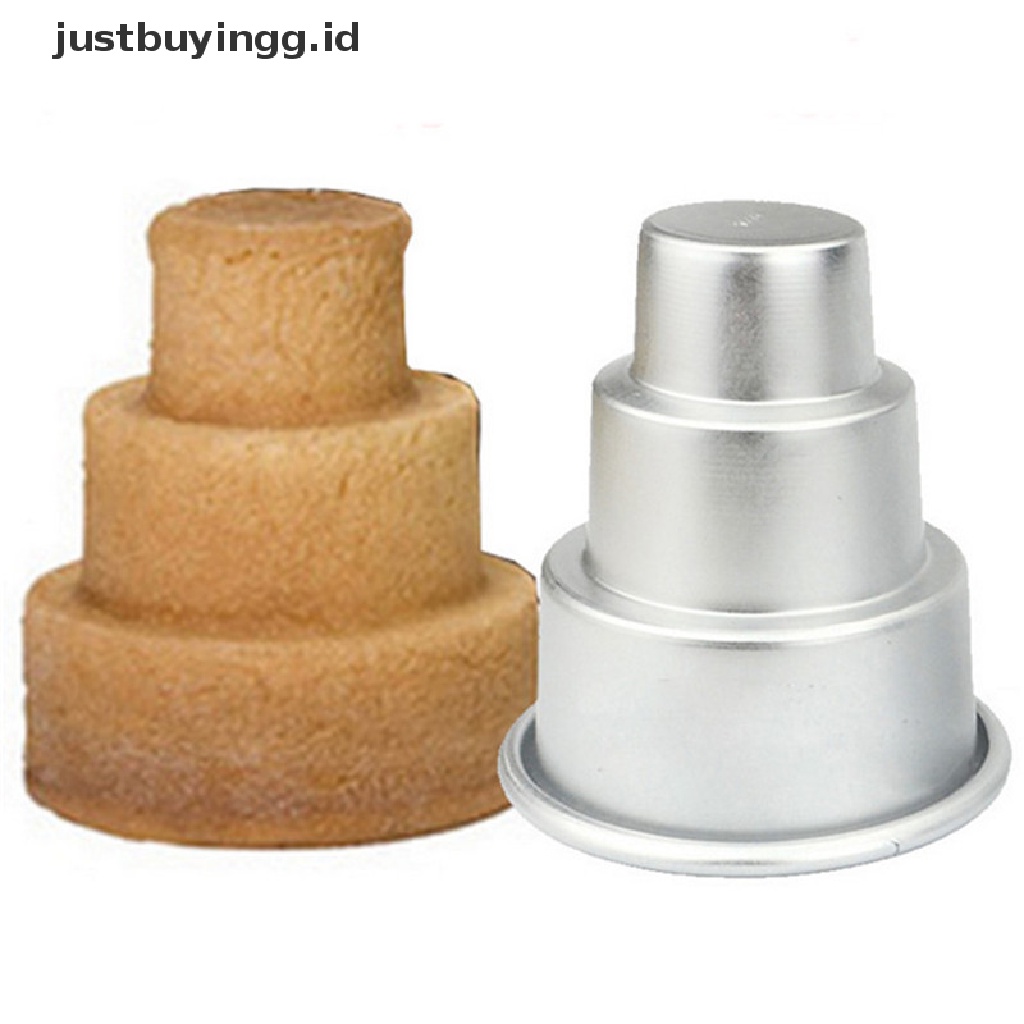 (Justbuyingg.Id) Loyang Cetakan Kue / Puding / Cokelat / Cupcake Mini 3 Tingkat Diy Untuk Pesta