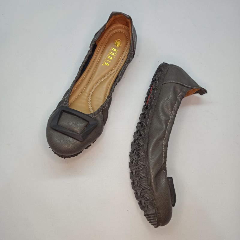 Sepatu Wanita Flatshoes Roll it ( BISA DILIPAT ) ANDIS AN09