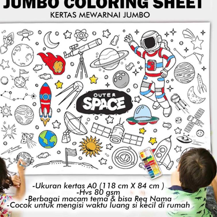 

[KODE PRODUK LHG5152] JUMBO COLORING SHEET bisa custom nama KIDS GIANT POSTER 84x118cm KERTAS MEWARNAI BESAR MAINAN ANAK AOT ATTACK ON TITAN AMONG US SPACE PRINCESS CARTOON