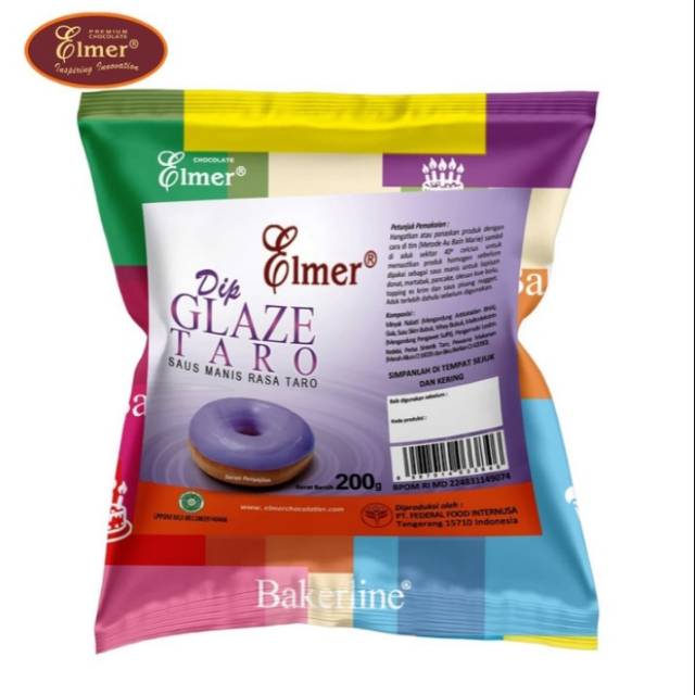 

Elmer dip glaze taro 200gram - kemasan pabrik