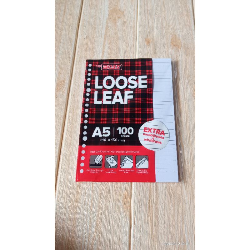 

LOOSE LEAF / kertas binder a5 per pak