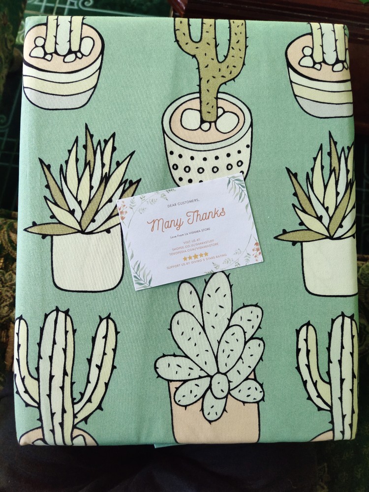 Kendra King Size / 180x200 - Cactus Fiesta, Black Cactus, White Cactus, Blue Cactus