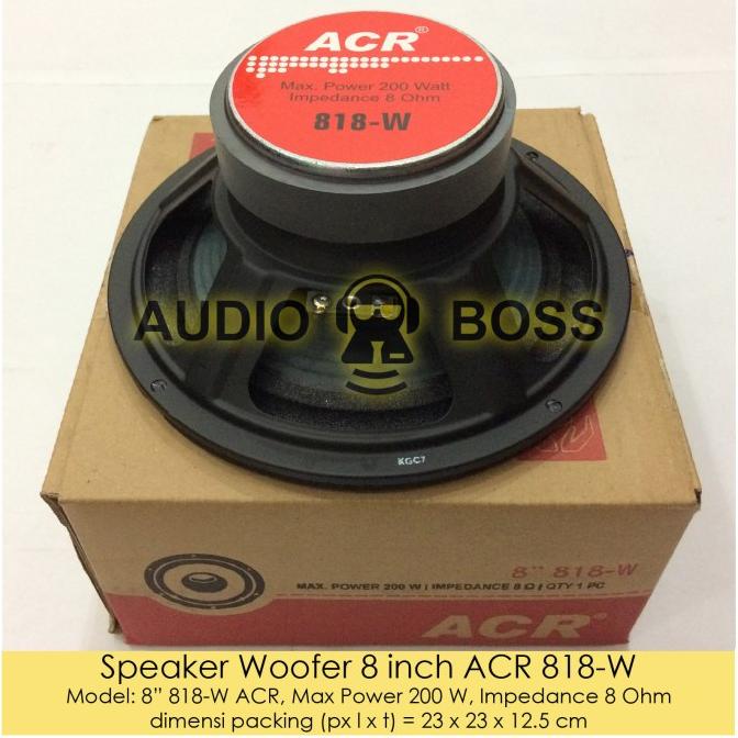 Speaker Woofer 8 inch ACR 818-W / Speaker Woofer ACR 8" 818 200W