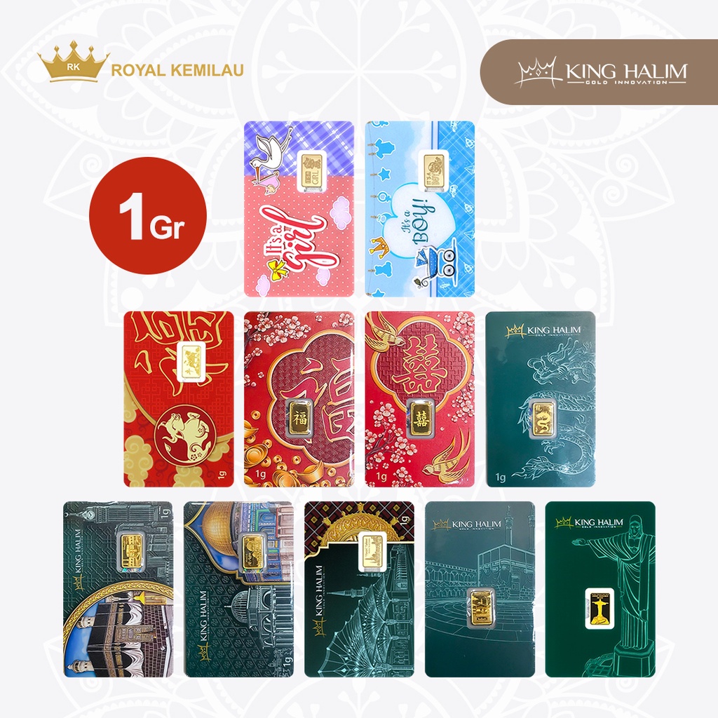 King Halim Gold Bar Edition 1 Gram