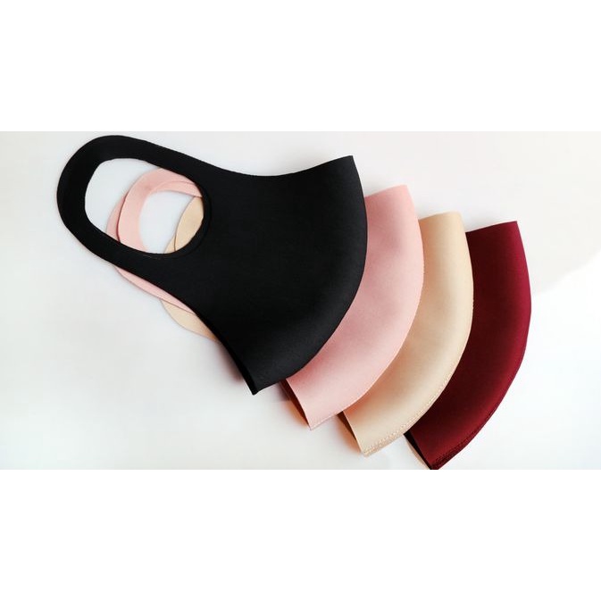 Isi 5 Masker Scuba Model Korea Kualitas Premium / Masker Anti Debu Anti Bakteri Bahan Kain Scuba Washable / Masker Scuba Import High Quality Isi 5