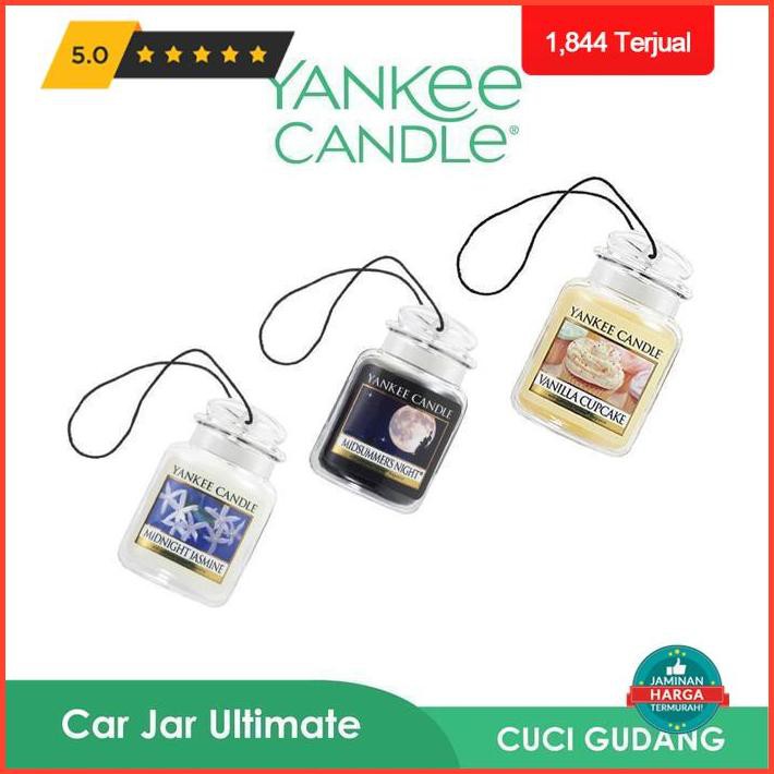 Dekorasi Rumah Yankee Candle Car Jar / Lilin Aromatherapy 30Gr All Variant - Vanillacupcake Limited