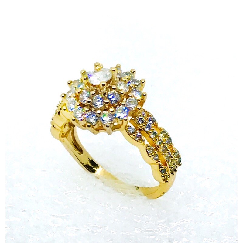 cincin permata //cincin wanita //peehiasan //cincin lapis emas//cincin