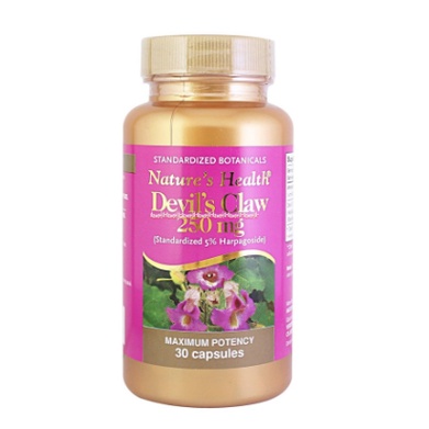 Natures Health Devils Claw 250mg 30Capsuls Obat Mengatasi Mens sakit Maag sakit punggung Devil's