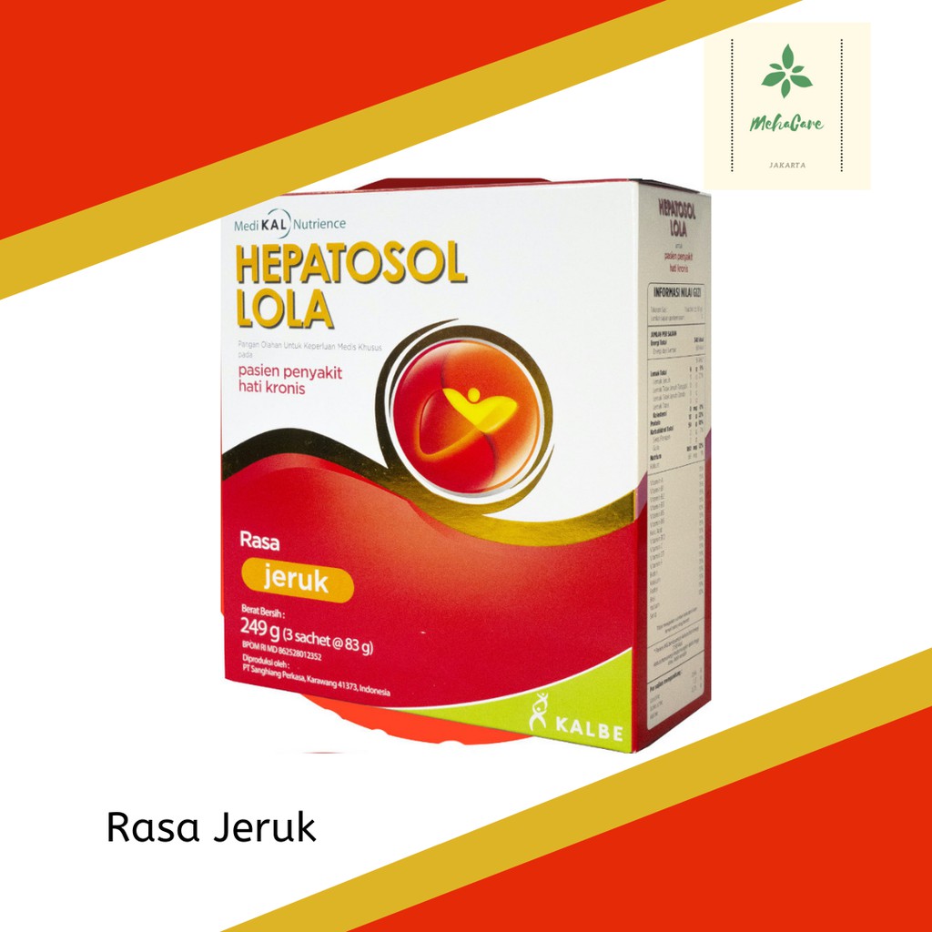 

HEPATOSOL LOLA Nutrisi Khusus nutuk Pasien Gangguan Hati -185g