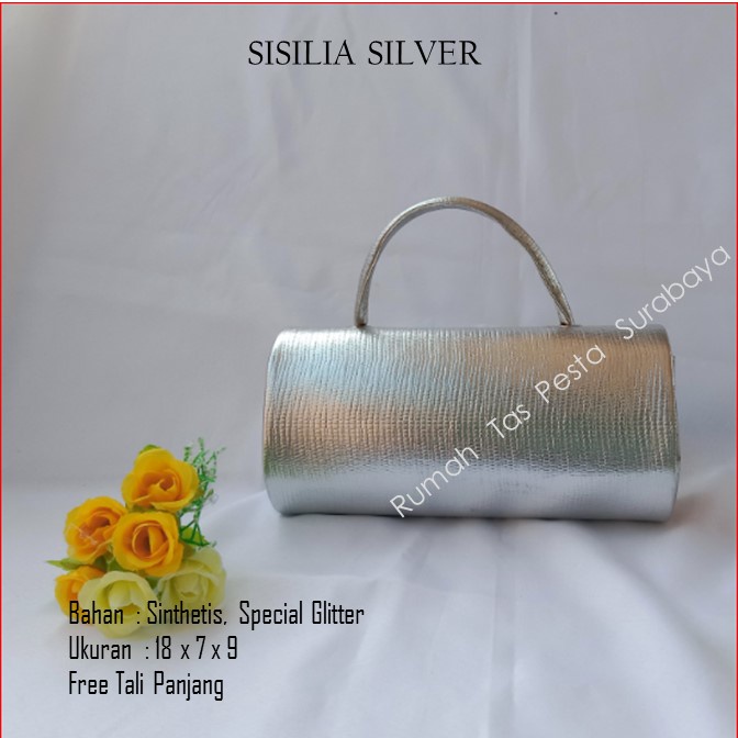 Tas Slempang,Tas Etnik,Tas Kekinian,SISILIA SILVER