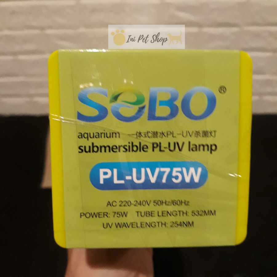 LAMPU UV KOLAM IKAN SOBO PL UV 75 WATT