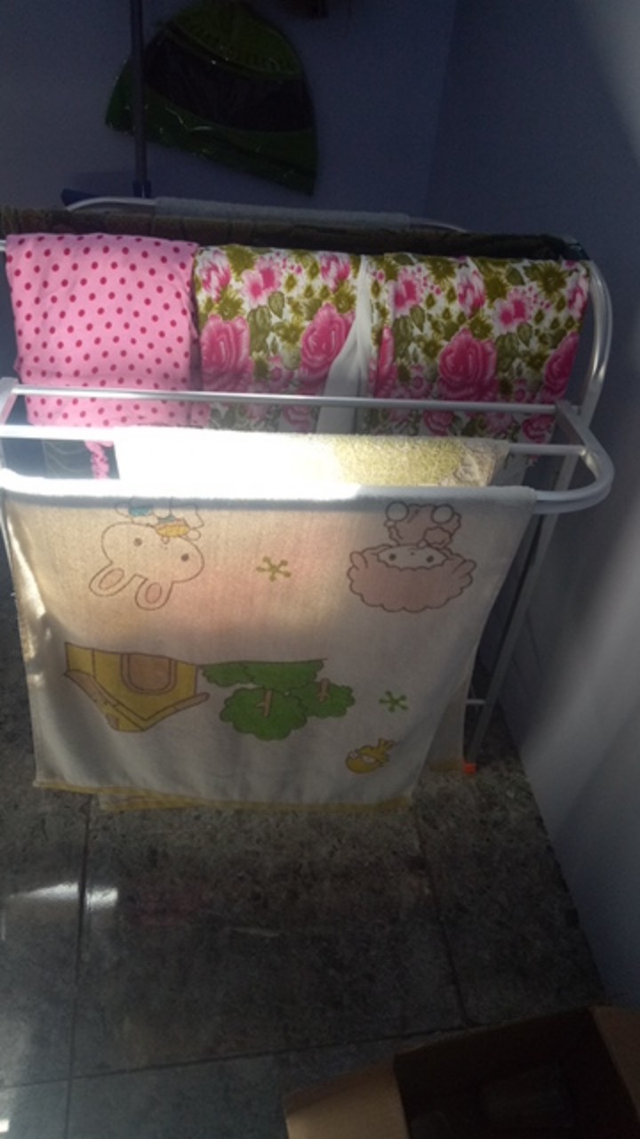 [ Cod ] Jemuran Handuk Aluminium Praktis Ekonomis Murah Surabaya Gantungan Pakaian Ringan Sayap