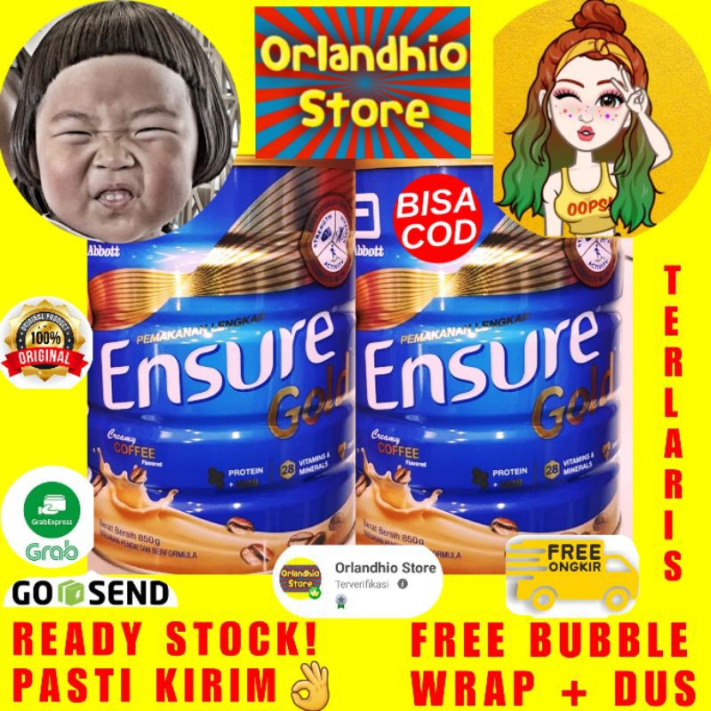 

Susu Ensure Gold CREAMY COFFEE 850gr✔ Garansi 100% Ori!