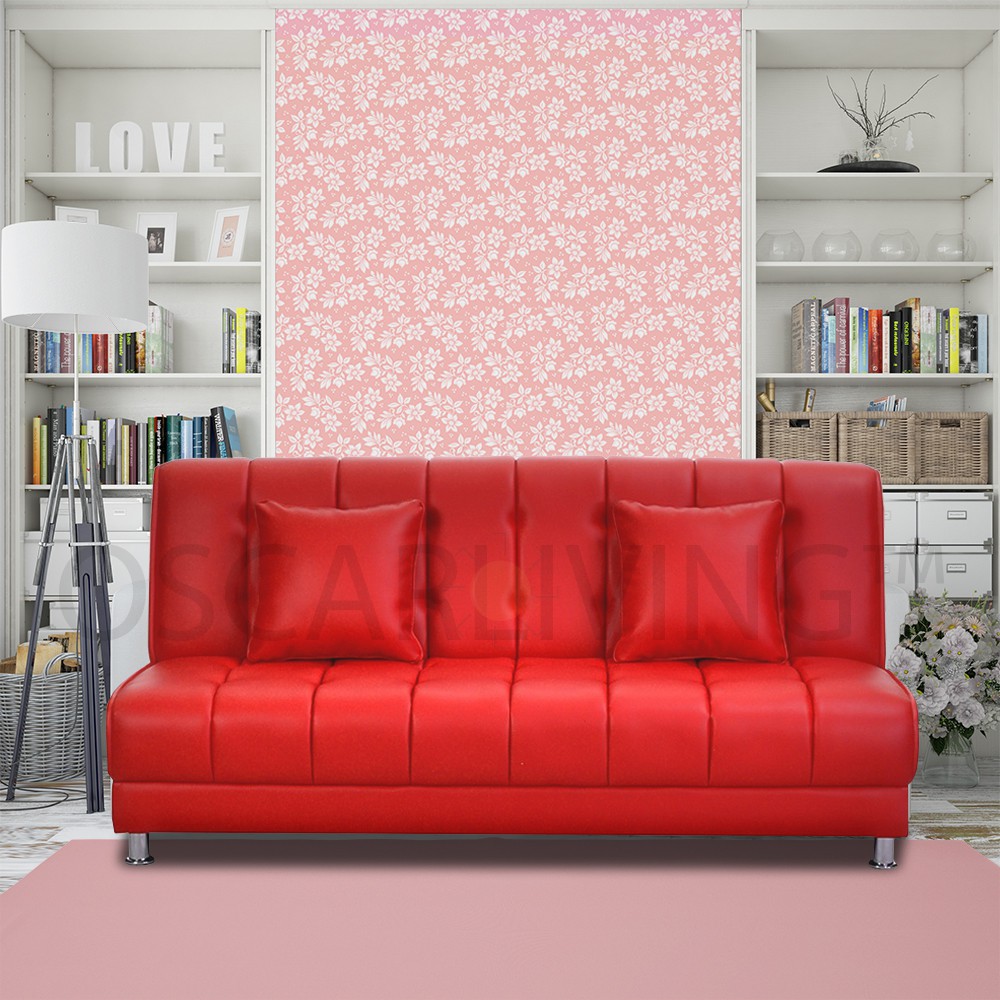OLC Sofabed Valencia Red Sofa Bed Ruang Tamu Sofa Tidur [Khusus Jabodetabek]
