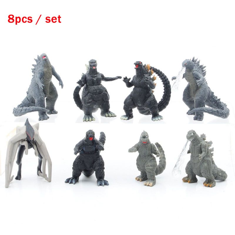 【Ready Stock！！】8 Pcs Godzilla VS King Kong MUTO Atomic Figures Model Toys