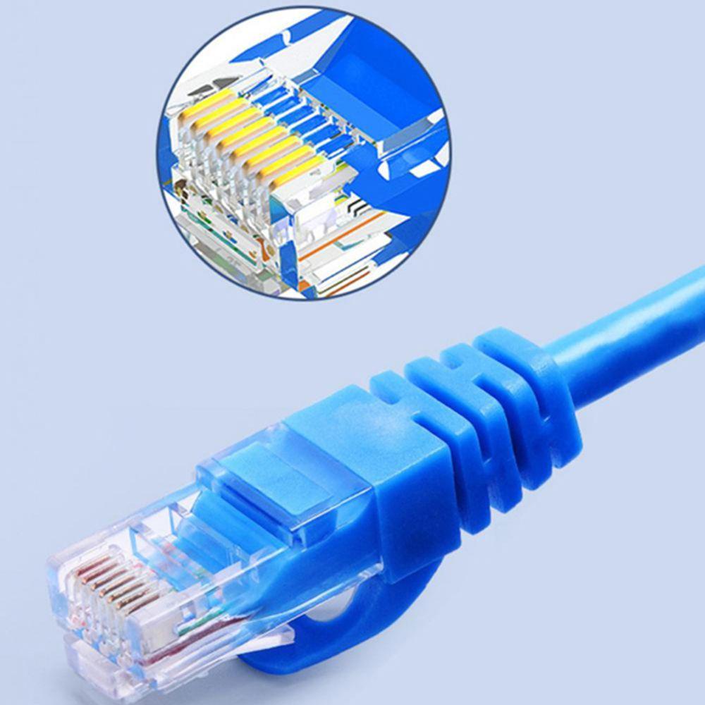 Kabel LAN Agustina 1PC Jaringan Eterna Komputer RJ 45sekat Cat 5e Channel Internet Modem Cat5 Patch Cord