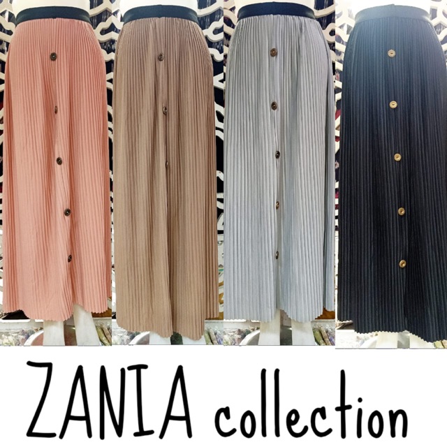 Rok plisket polos/ rok plisket kancing/ rok kebaya/ rok muslimah/ rok plisket panjang