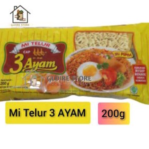 

Mi Telur Mie Telor Cap 3 AYAM 200g ECERAN (E)