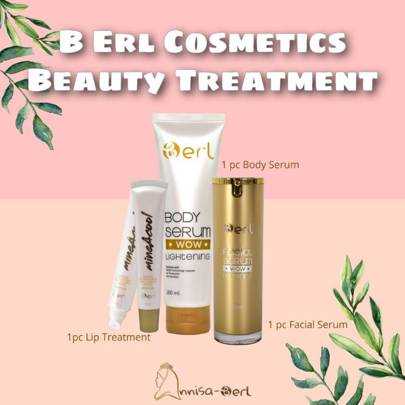 B ERL COSMETICS BEAUTY TREATMENT PAKET PERAWATAN LENGKAP BERL COSMETIC SKINCARE