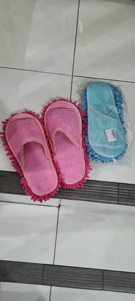 Sandal Selop Pel Microfiber Untuk Membersihkan Debu Lantai Rumah
