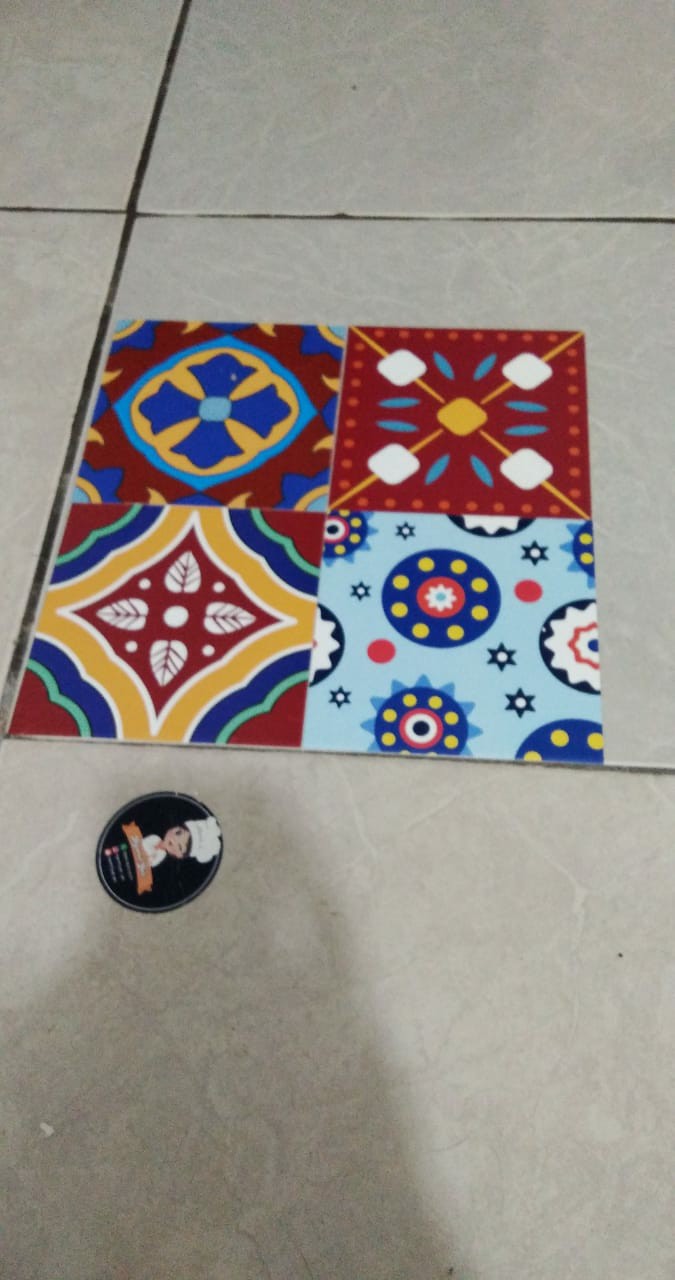 [free Custom] Stiker Tegel / Stiker Keramik / Stiker Dinding / Wall Stiker / Stiker Lantai  Meja