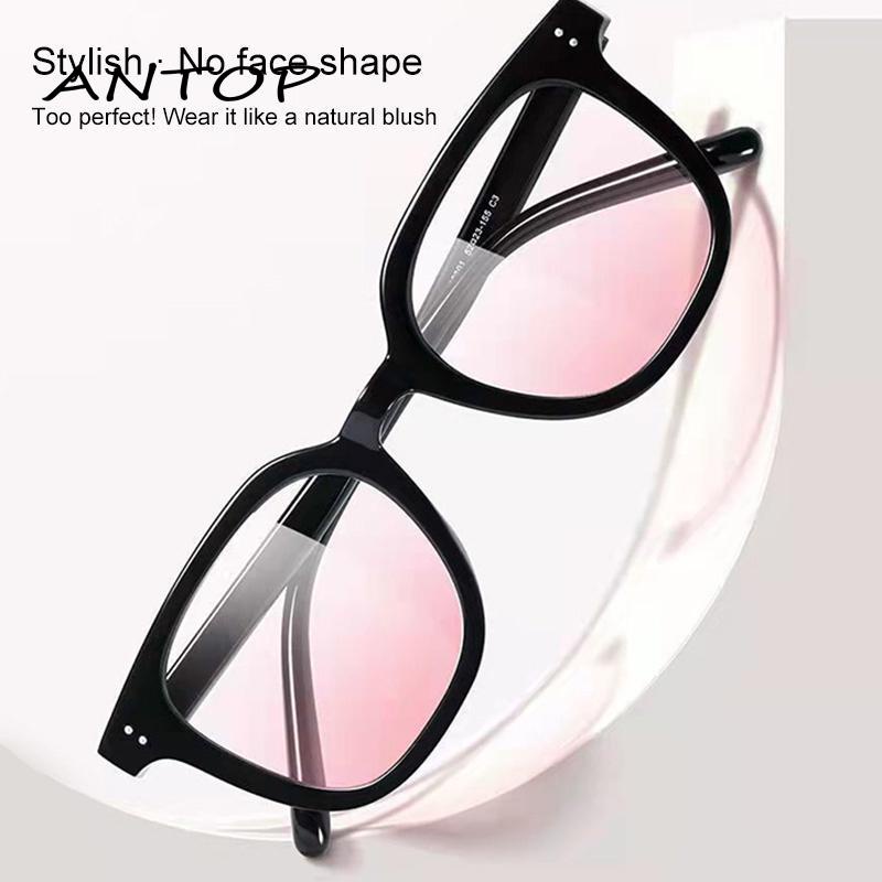 Kacamata Hitam Wanita Warna Gradasi Pink / Hitam Polos Untuk Fotografi