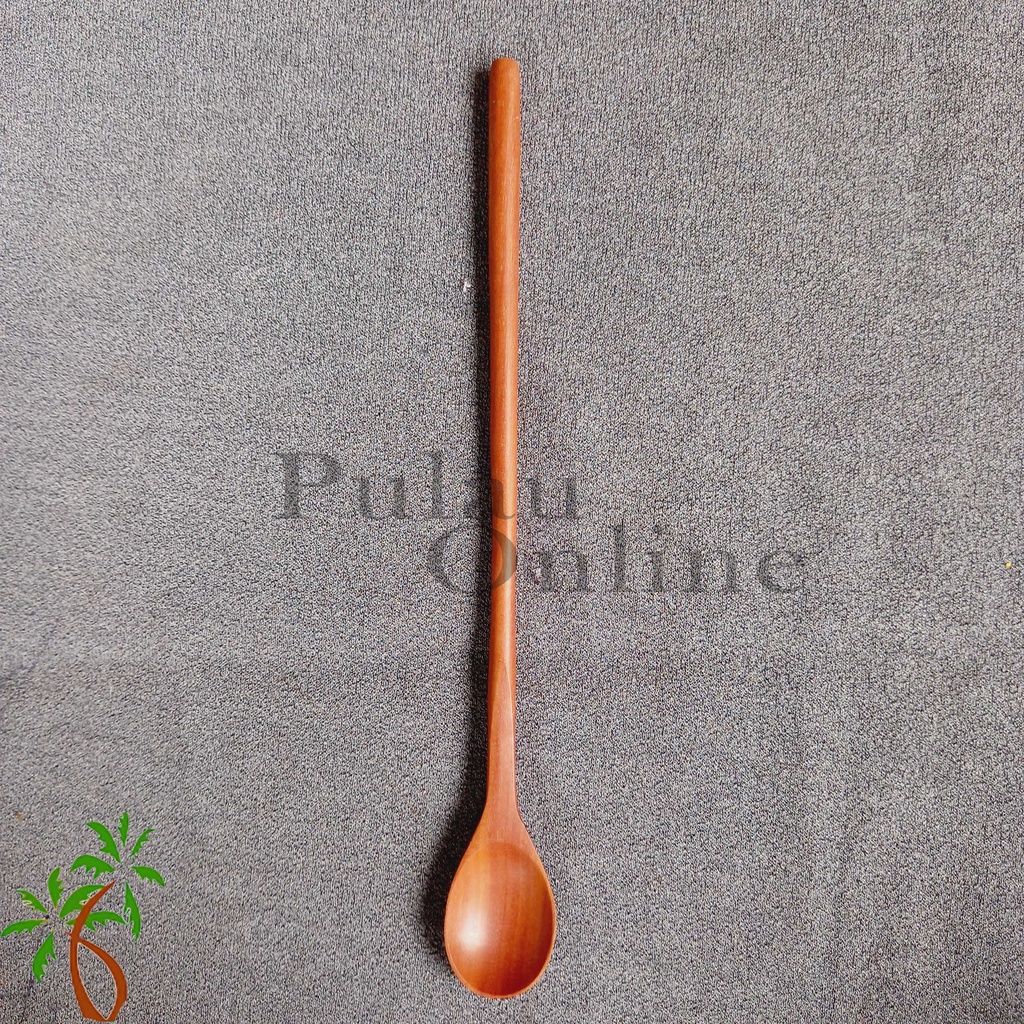 Sendok Jus Bulat Panjang 22cm / Sendok Korea / Sendok Pengaduk Minuman - Pulau Online